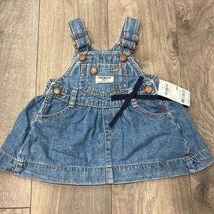 Oshkosh B’gosh Blue Jean Overall dress (6M)